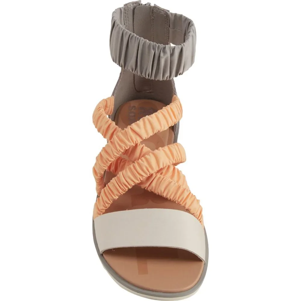 NIB Sorel Women's Sandals in Gray and Peach Sz 11